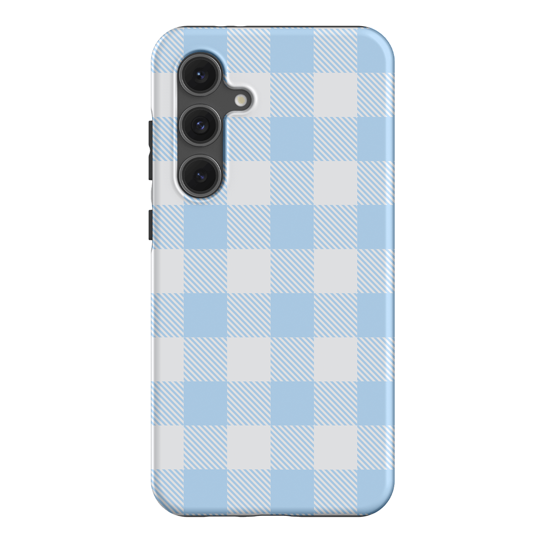 Cloud Plaid Printed Phone Cases Samsung Galaxy S24 FE / Armoured by The Dairy - The Dairy