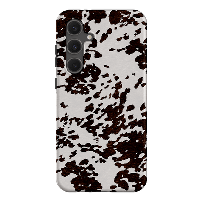 Cowhide Charm Printed Phone Cases Samsung Galaxy S24 FE / Armoured by The Dairy - The Dairy