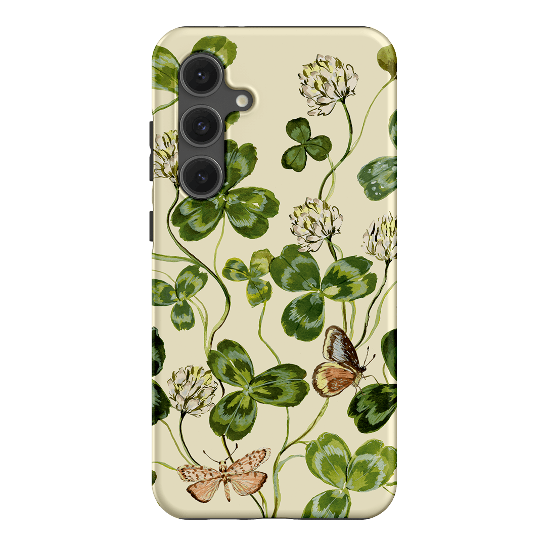 Clover & Butterflies Printed Phone Cases Samsung Galaxy S24 FE / Armoured by Ellie Mae - The Dairy