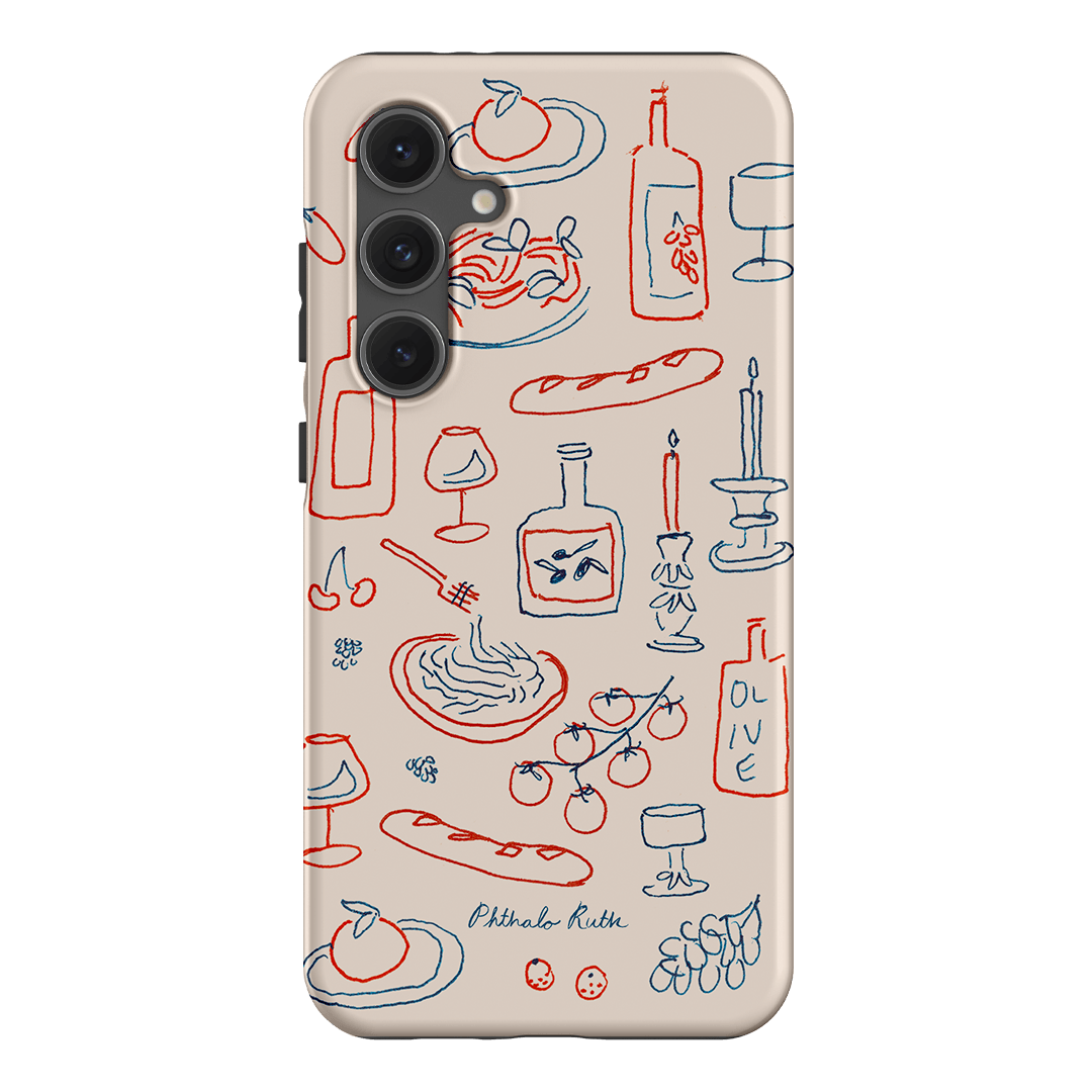 Italian Fare Printed Phone Cases Samsung Galaxy S24 FE / Armoured by Phthalo Ruth - The Dairy