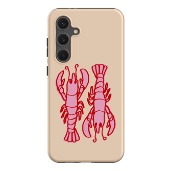 Lobster Love Peach Printed Phone Cases Samsung Galaxy S24 FE / Armoured by The Dairy - The Dairy