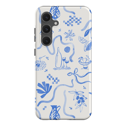 Mediterranean Wave Printed Phone Cases Samsung Galaxy S24 FE / Armoured by Charlie Taylor - The Dairy