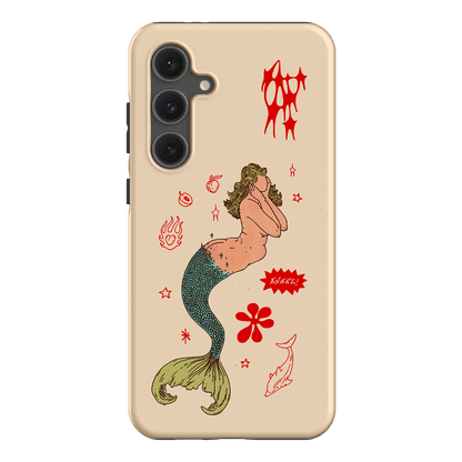 Mimi Cream Printed Phone Cases Samsung Galaxy S24 FE / Armoured by Easty Beasty - The Dairy