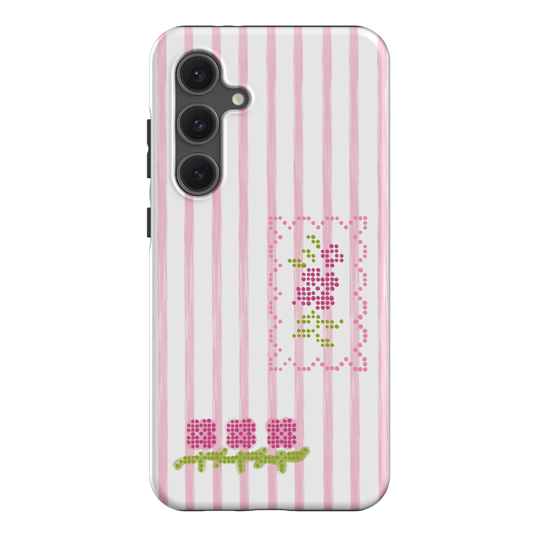 Patchwork Pink Printed Phone Cases Samsung Galaxy S24 FE / Armoured by Kayla Carr - The Dairy