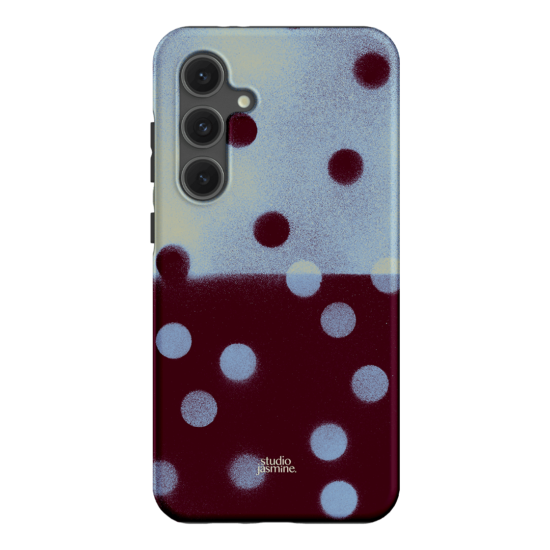 Plum Polka Dot Printed Phone Cases Samsung Galaxy S24 FE / Armoured by Jasmine Dowling - The Dairy