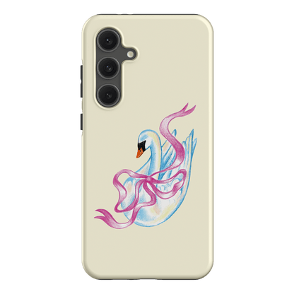 Satin Swan Printed Phone Cases Samsung Galaxy S24 FE / Armoured by Femke Studio - The Dairy