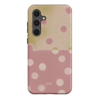 Strawberry Polka Dot Printed Phone Cases Samsung Galaxy S24 FE / Armoured by Jasmine Dowling - The Dairy