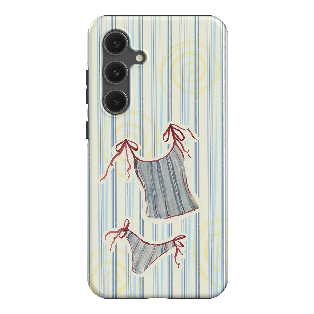 Stripe Tankini Printed Phone Cases Samsung Galaxy S24 FE / Armoured by Kayla Carr - The Dairy