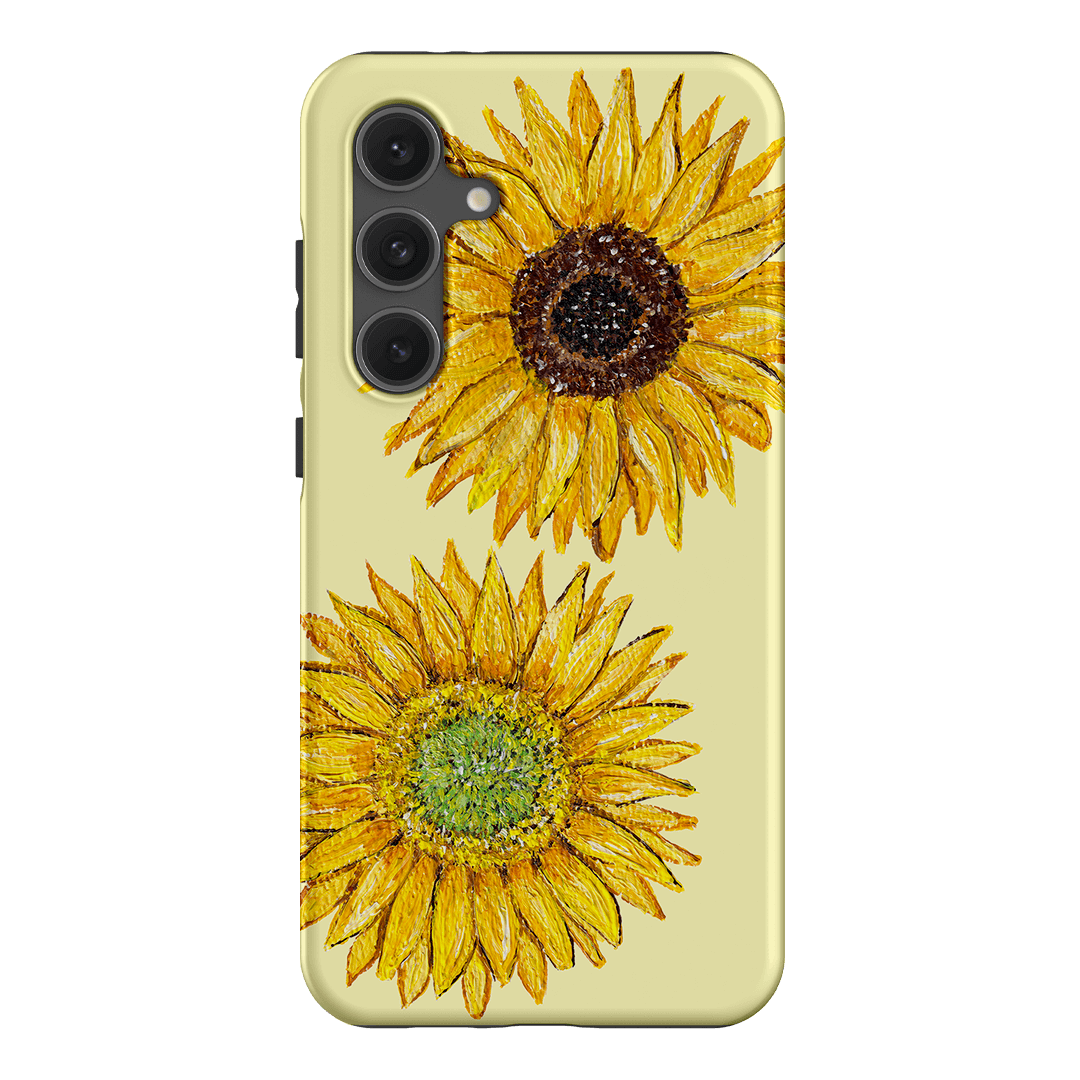 Sunflower Yellow Printed Phone Cases Samsung Galaxy S24 FE / Armoured by BG. Studio - The Dairy