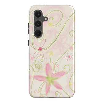 Swirl Pink Printed Phone Cases Samsung Galaxy S24 FE / Armoured by Kayla Carr - The Dairy