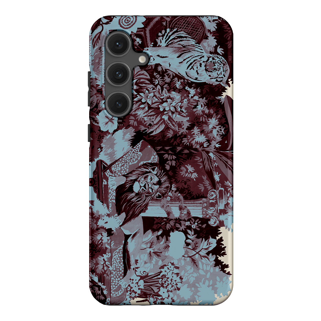 Tippi Blue Printed Phone Cases Samsung Galaxy S24 FE / Armoured by Desmond & Dempsey - The Dairy