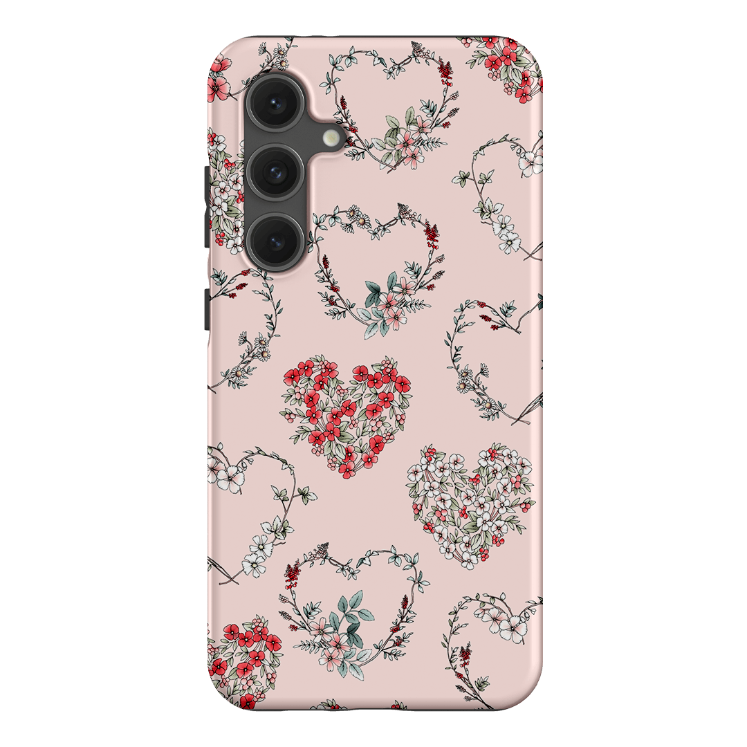 Wild Heart Wreath Printed Phone Cases Samsung Galaxy S24 FE / Armoured by Typoflora - The Dairy