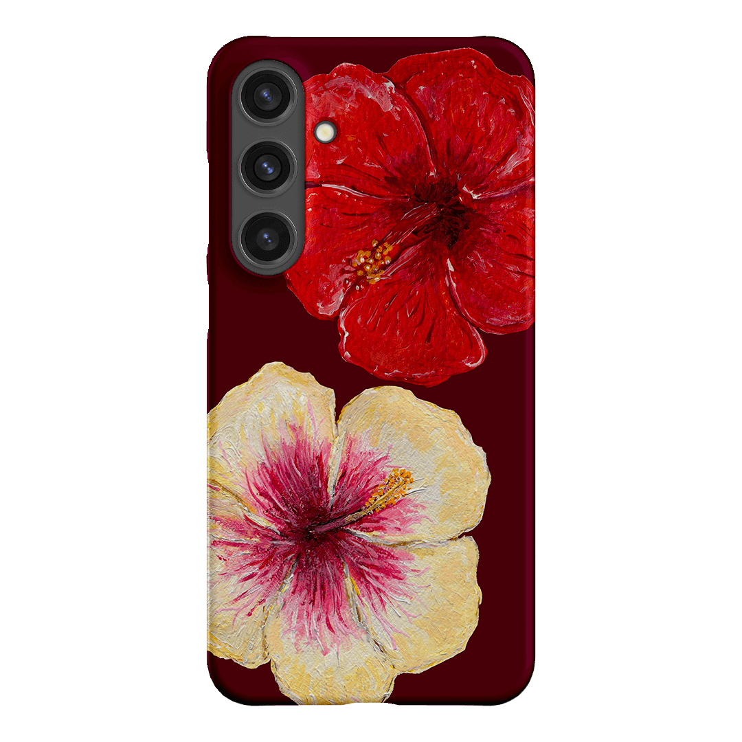 Hibiscus Flower Printed Phone Cases Samsung Galaxy S24 Plus / Snap by BG. Studio - The Dairy