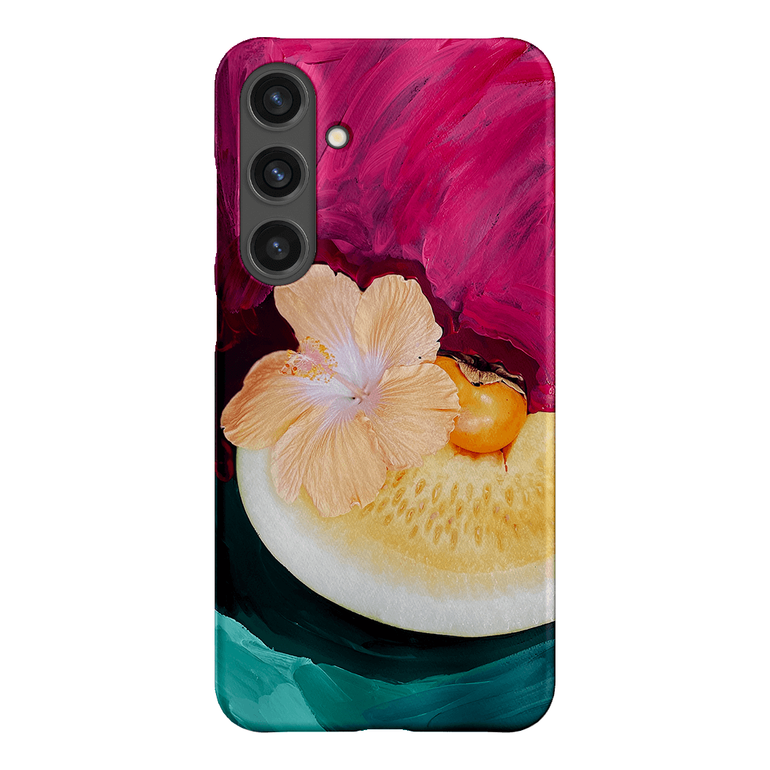 Hibiscus Melon Printed Phone Cases Samsung Galaxy S24 Plus / Snap by Nicole Nelius - The Dairy