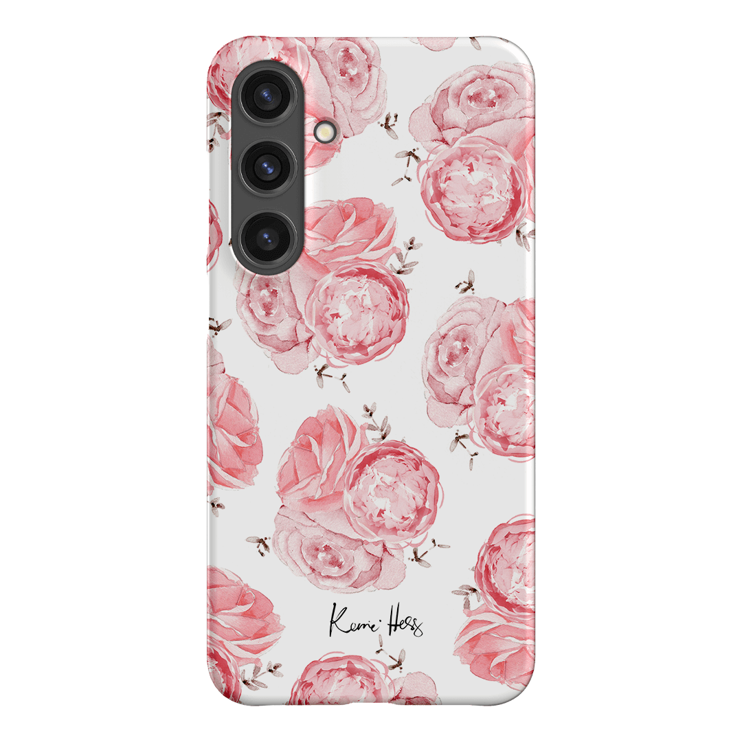 Peony Rose Printed Phone Cases Samsung Galaxy S24 Plus / Snap by Kerrie Hess - The Dairy