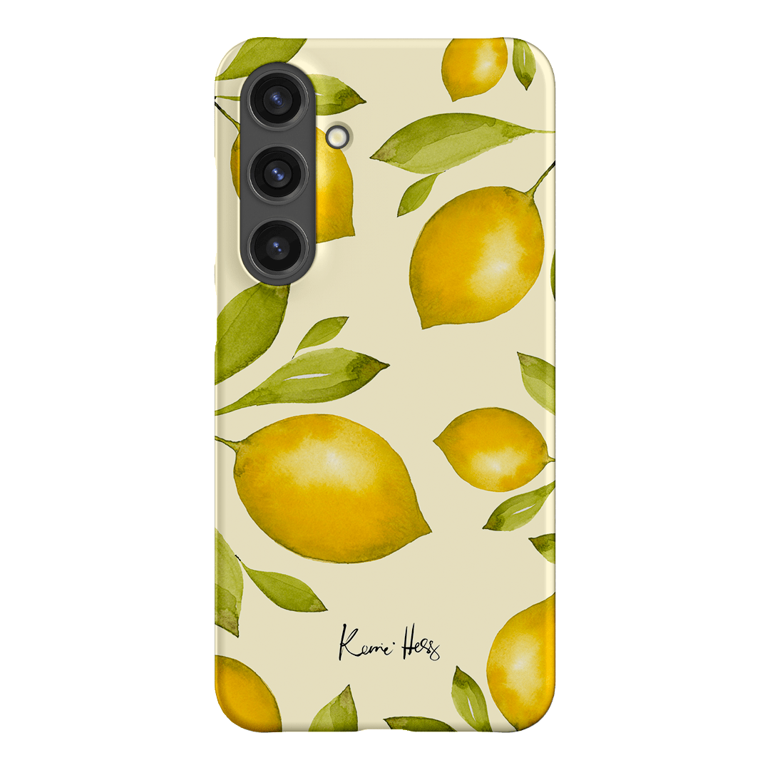 Summer Limone Printed Phone Cases Samsung Galaxy S24 Plus / Snap by Kerrie Hess - The Dairy