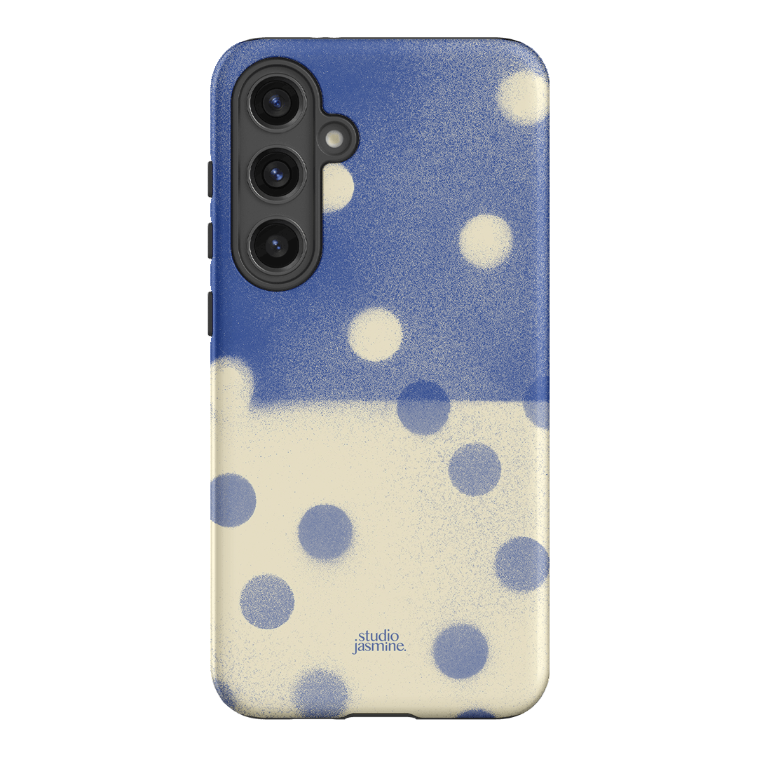 Bleu Polka Dot Printed Phone Cases Samsung Galaxy S24 Plus / Armoured by Jasmine Dowling - The Dairy