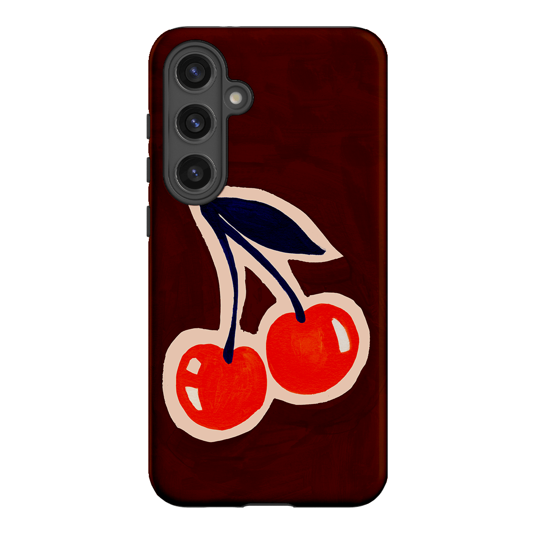 Cherries Printed Phone Cases Samsung Galaxy S24 Plus / Armoured by Studio Bon - The Dairy