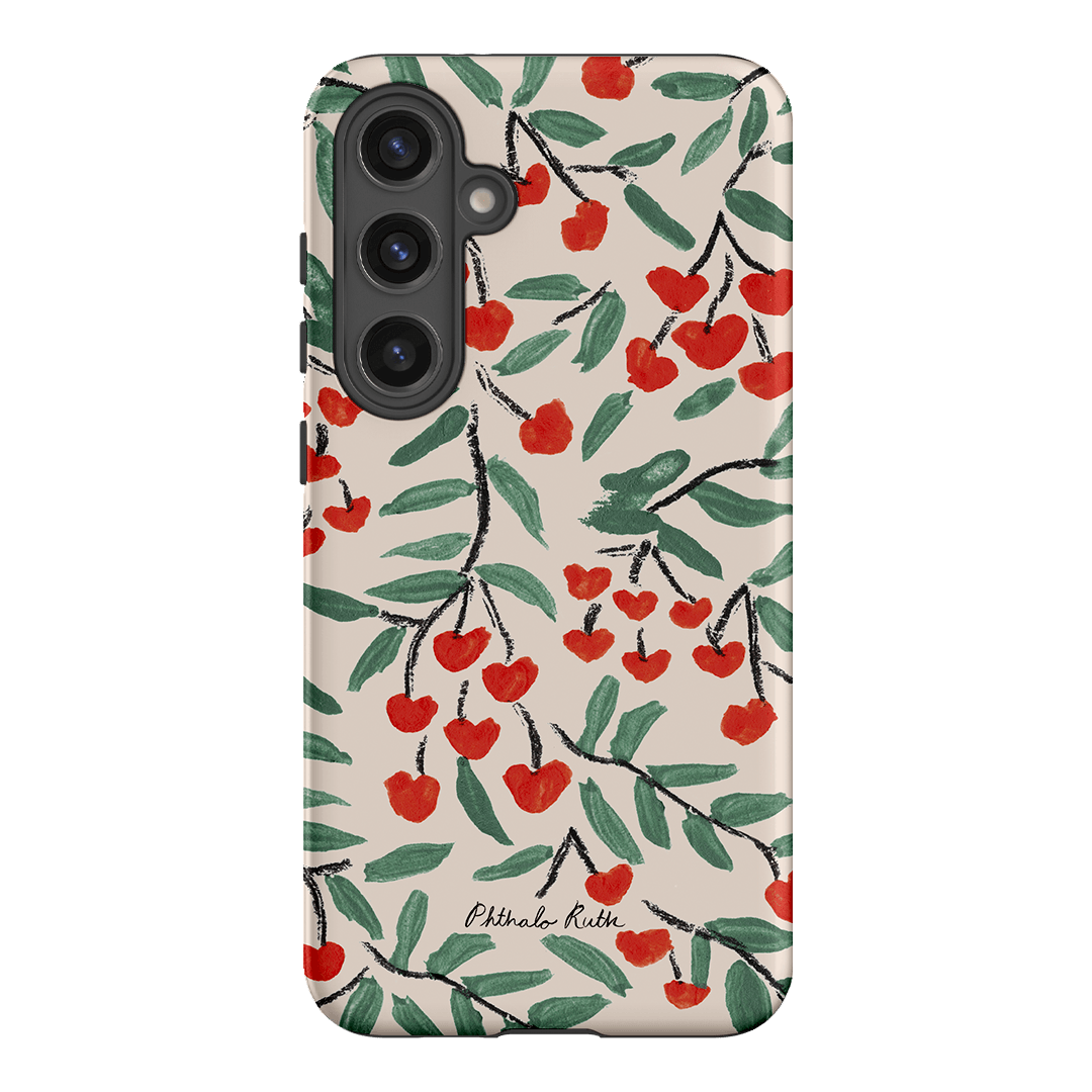 Cherry Love Printed Phone Cases Samsung Galaxy S24 Plus / Armoured by Phthalo Ruth - The Dairy