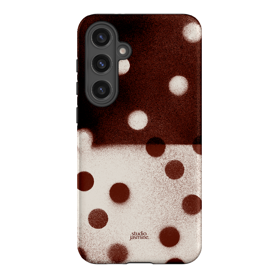 Espresso Polka Dot Printed Phone Cases Samsung Galaxy S24 Plus / Armoured by Jasmine Dowling - The Dairy