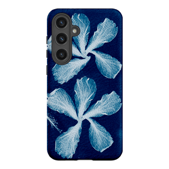 Hibiscus Cyanotype Printed Phone Cases Samsung Galaxy S24 Plus / Armoured by Sally Hungerford - The Dairy