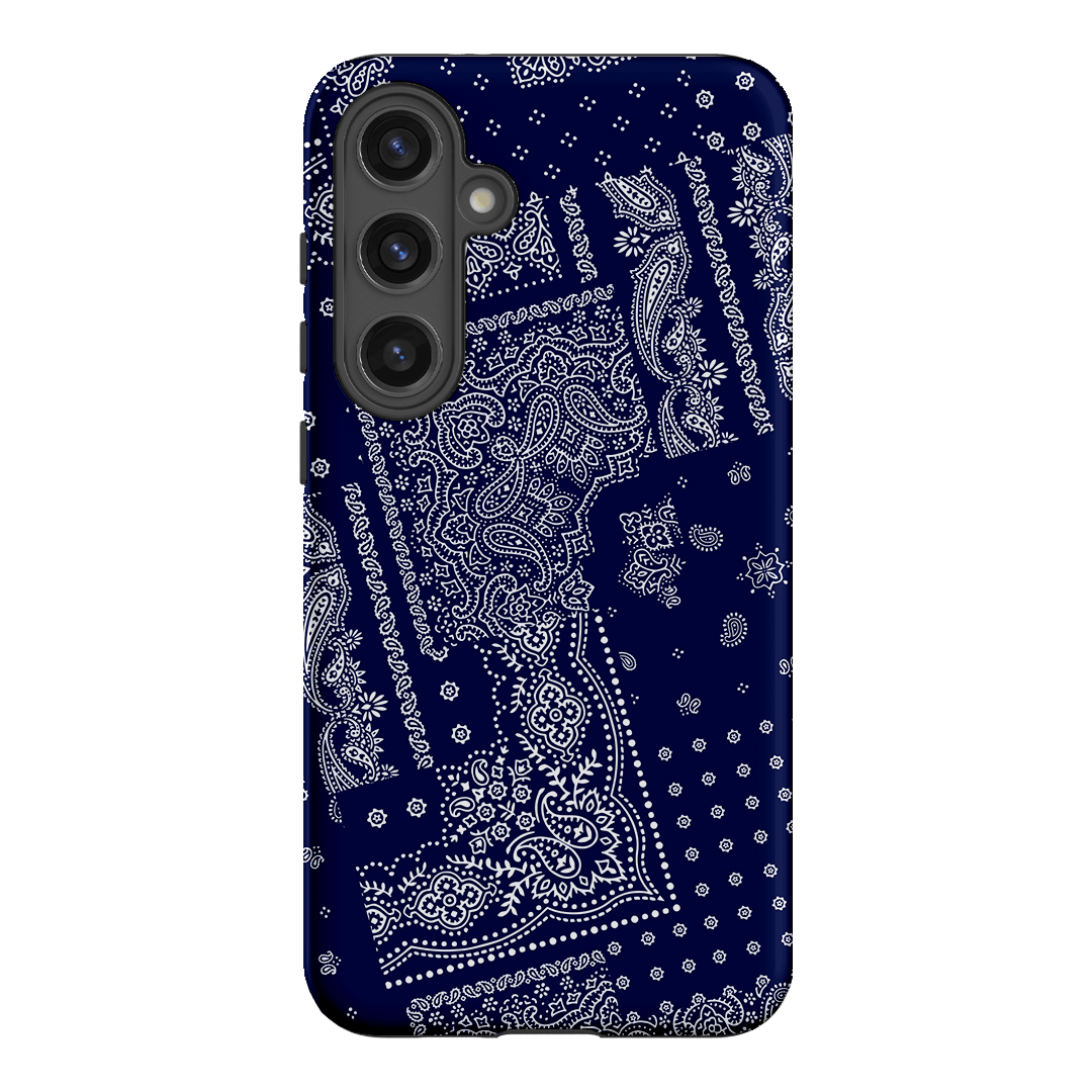 Paisley Indigo Printed Phone Cases Samsung Galaxy S24 Plus / Armoured by The Dairy - The Dairy