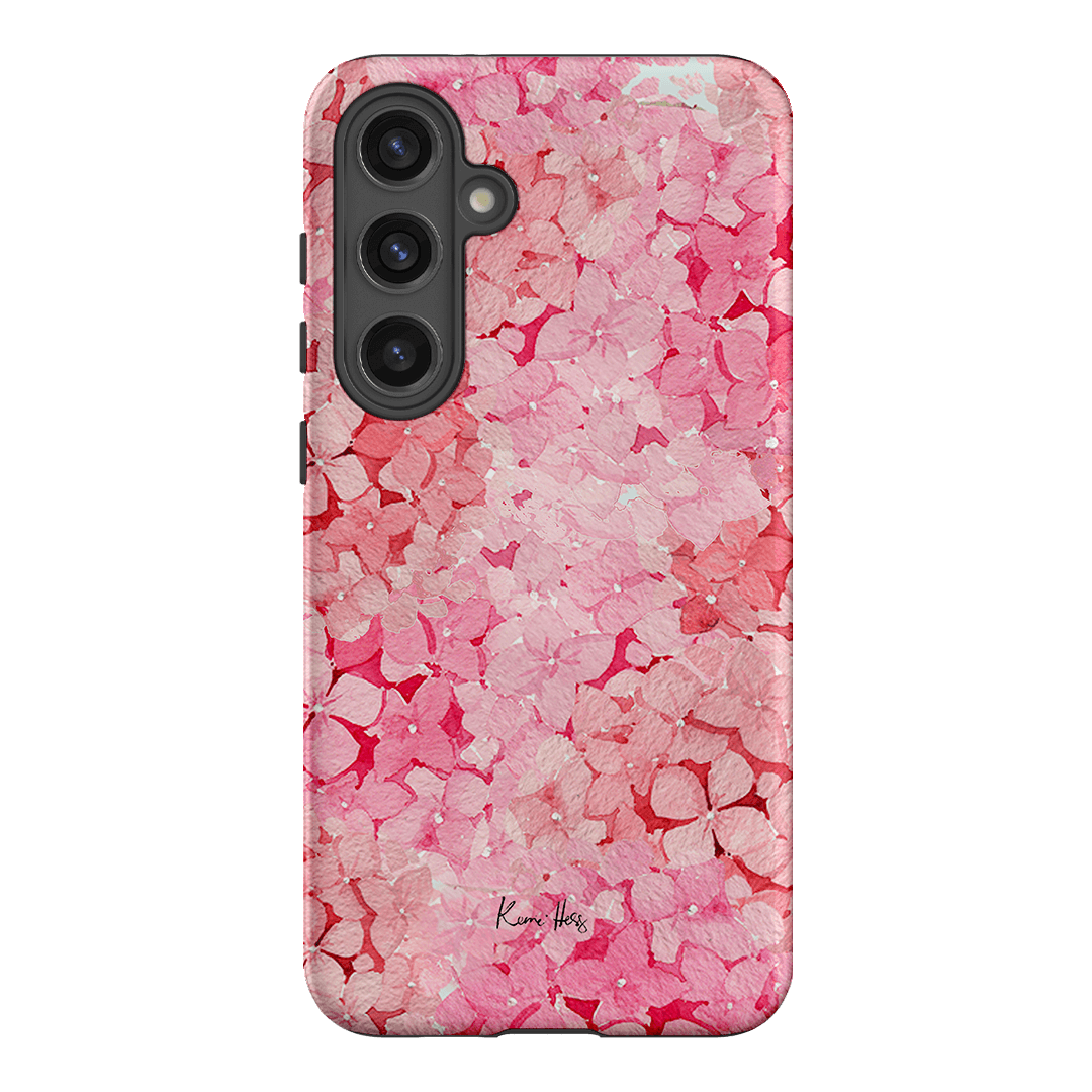 Hydrangea Pink Printed Phone Cases Samsung Galaxy S24 Plus / Armoured by Kerrie Hess - The Dairy