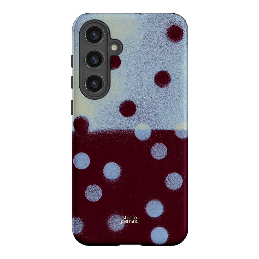 Plum Polka Dot Printed Phone Cases Samsung Galaxy S24 Plus / Armoured by Jasmine Dowling - The Dairy