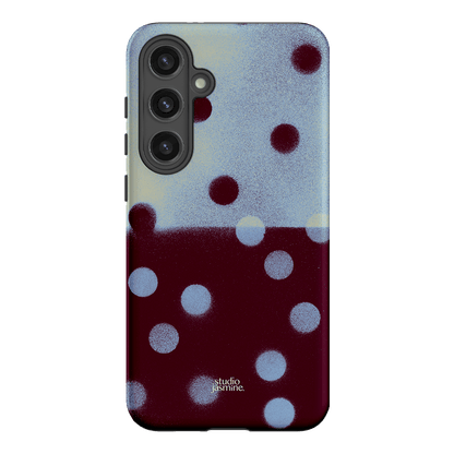 Plum Polka Dot Printed Phone Cases Samsung Galaxy S24 Plus / Armoured by Jasmine Dowling - The Dairy