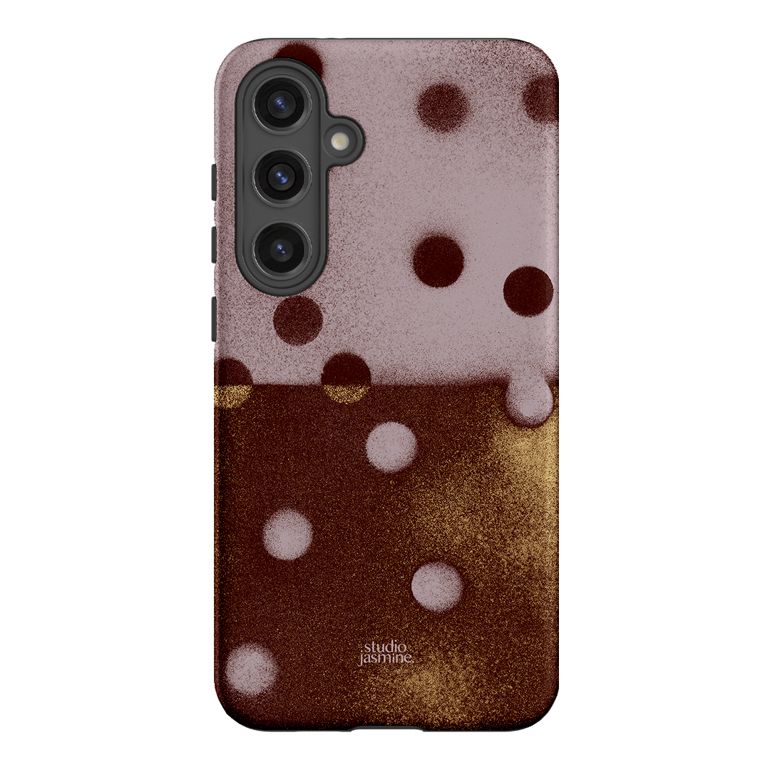 Rust Polka Dot Printed Phone Cases Samsung Galaxy S24 Plus / Armoured by Jasmine Dowling - The Dairy