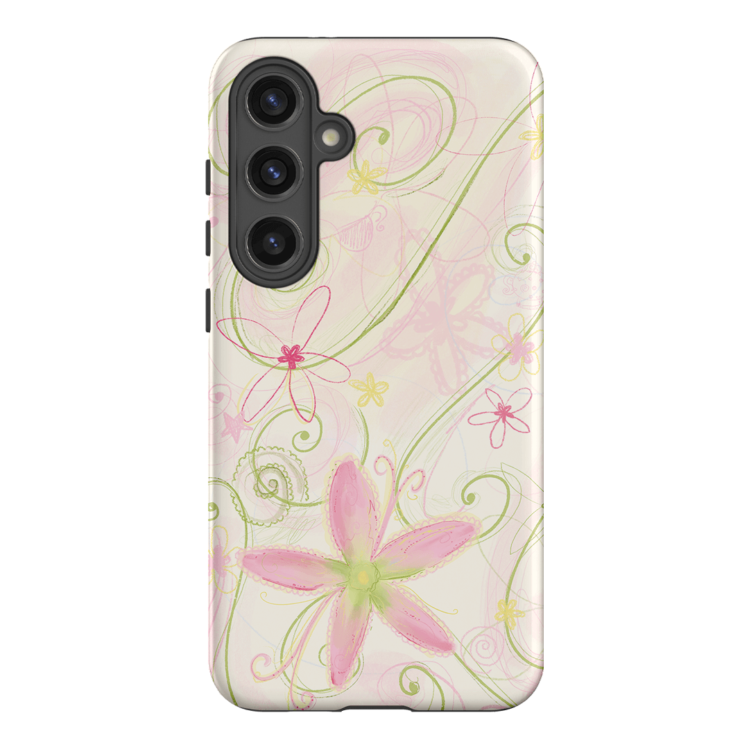 Swirl Pink Printed Phone Cases Samsung Galaxy S24 Plus / Armoured by Kayla Carr - The Dairy