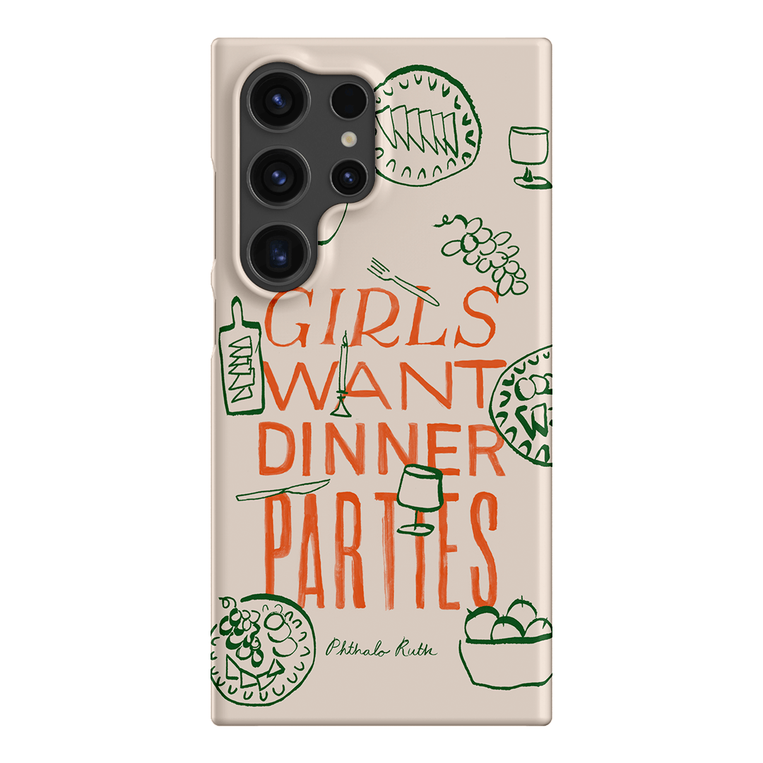 Dinner Parties Printed Phone Cases Samsung Galaxy S24 Ultra / Snap by Phthalo Ruth - The Dairy