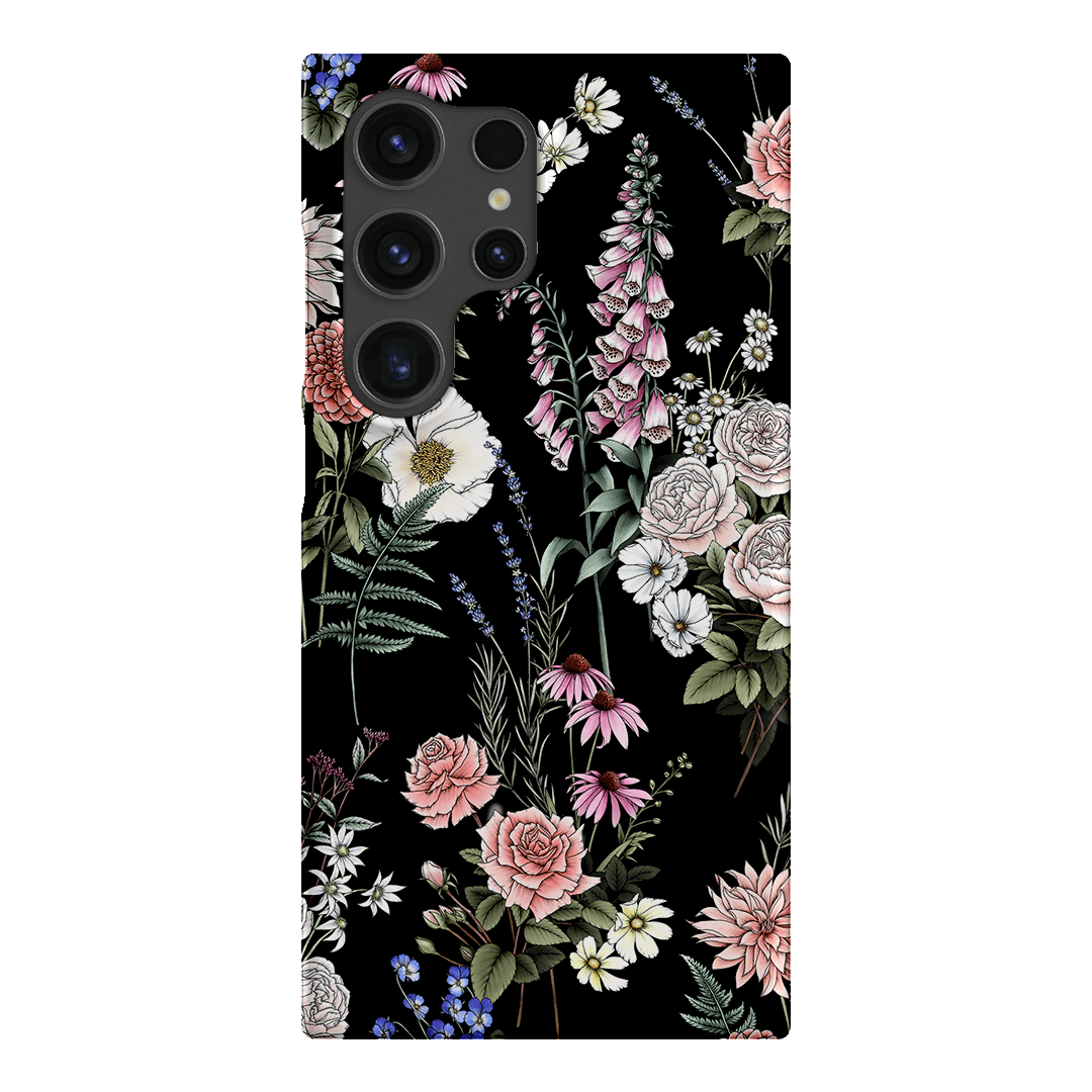 Garden Party Noir Printed Phone Cases Samsung Galaxy S24 Ultra / Snap by Typoflora - The Dairy