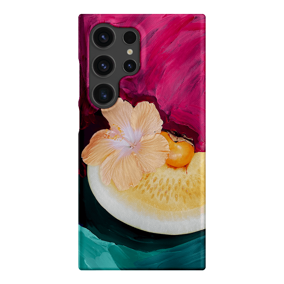 Hibiscus Melon Printed Phone Cases Samsung Galaxy S24 Ultra / Snap by Nicole Nelius - The Dairy