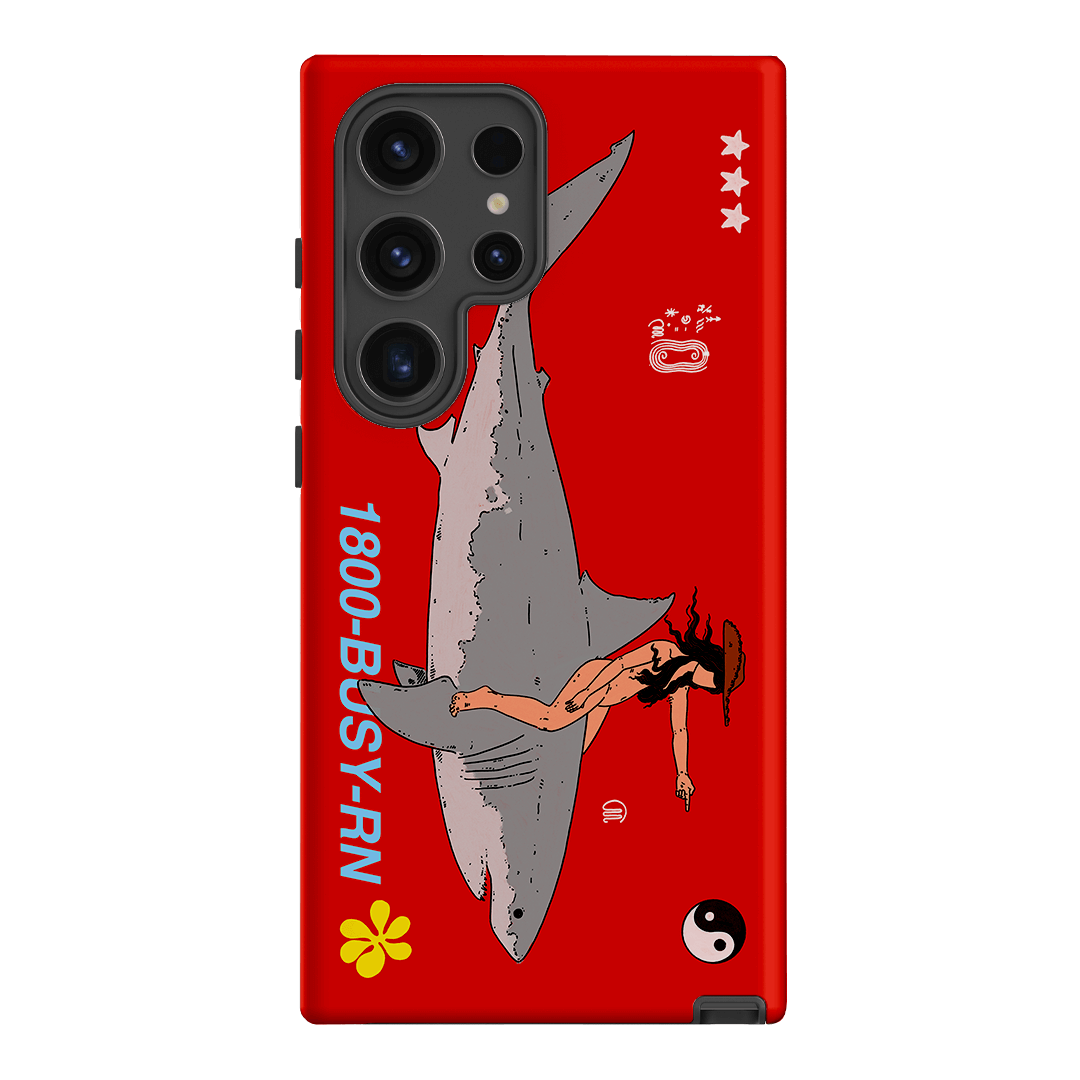 1800-Busy Rn in Red Printed Phone Cases Samsung Galaxy S24 Ultra / Armoured by Easty Beasty - The Dairy