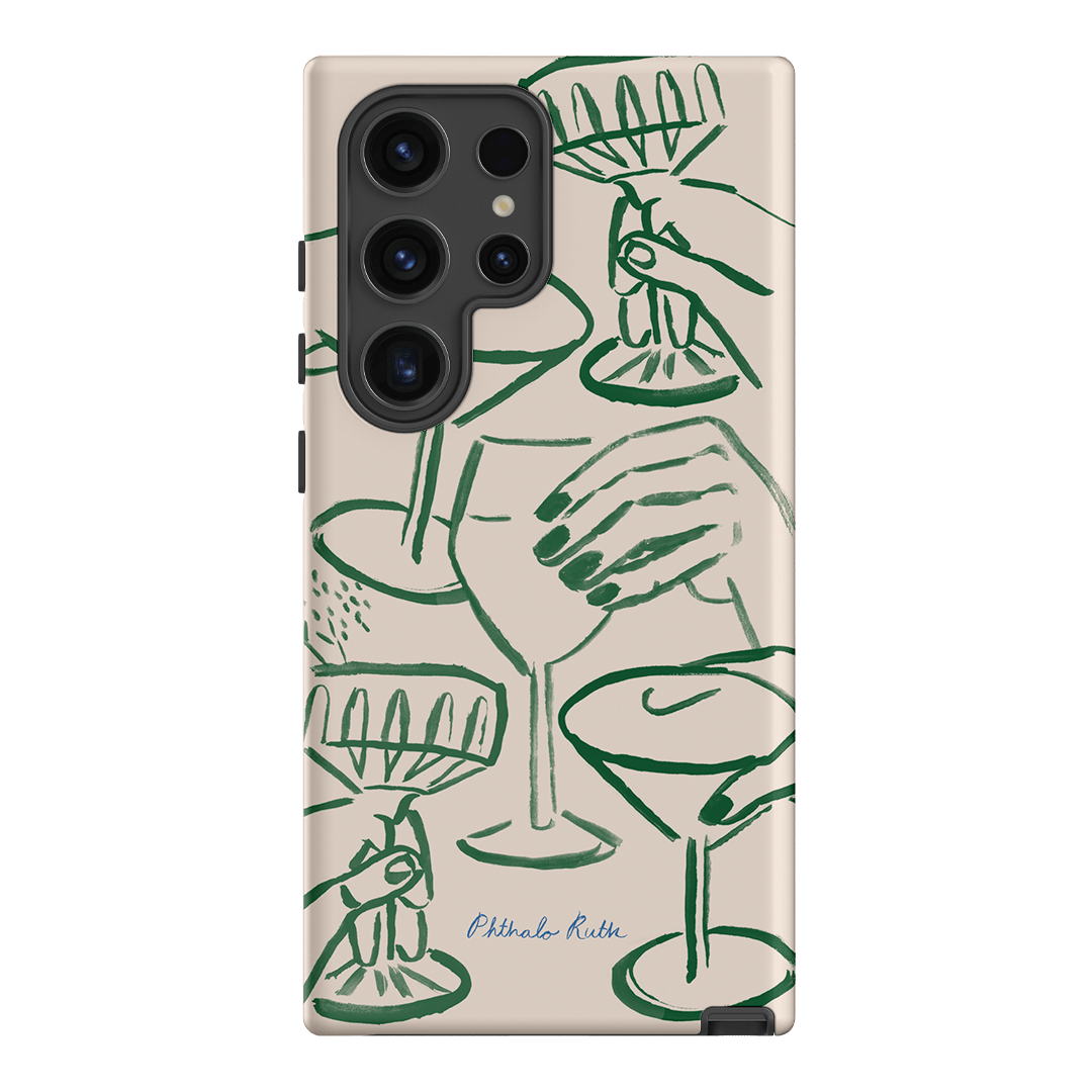Cheers Printed Phone Cases Samsung Galaxy S24 Ultra / Armoured by Phthalo Ruth - The Dairy