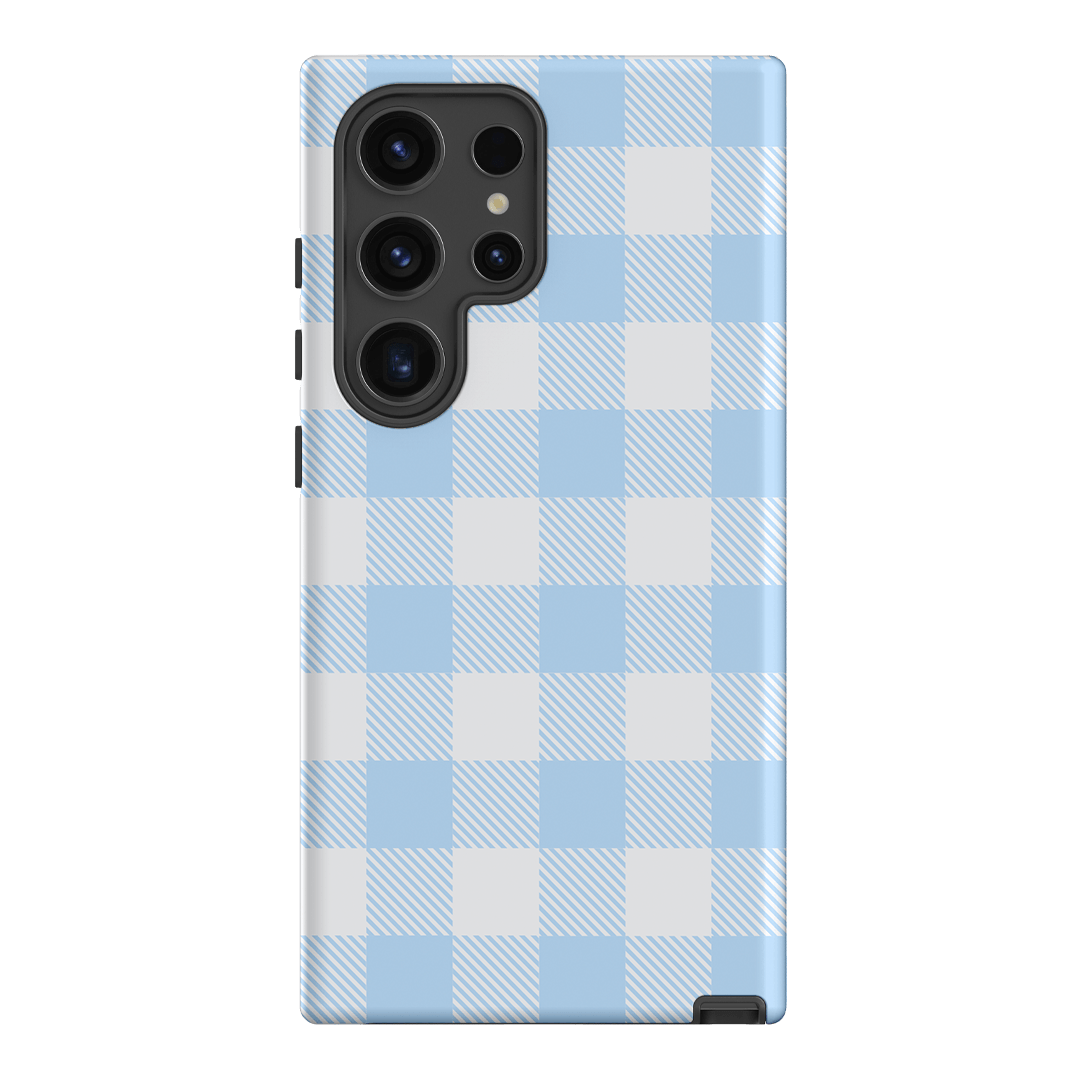 Cloud Plaid Printed Phone Cases Samsung Galaxy S24 Ultra / Armoured by The Dairy - The Dairy