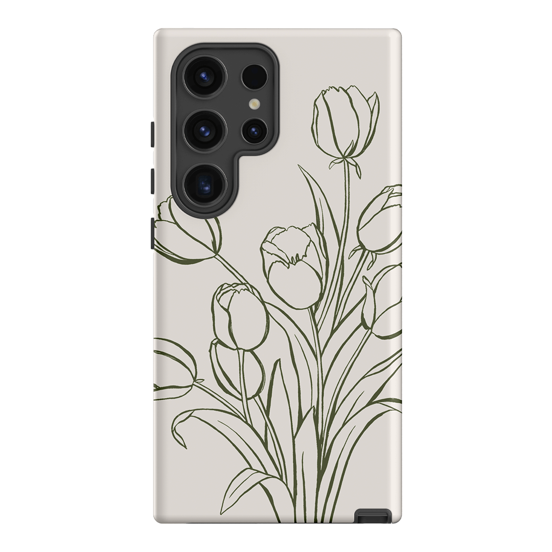 Inked Tulips Printed Phone Cases Samsung Galaxy S24 Ultra / Armoured by Typoflora - The Dairy