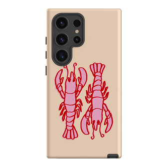 Lobster Love Peach Printed Phone Cases Samsung Galaxy S24 Ultra / Armoured by The Dairy - The Dairy