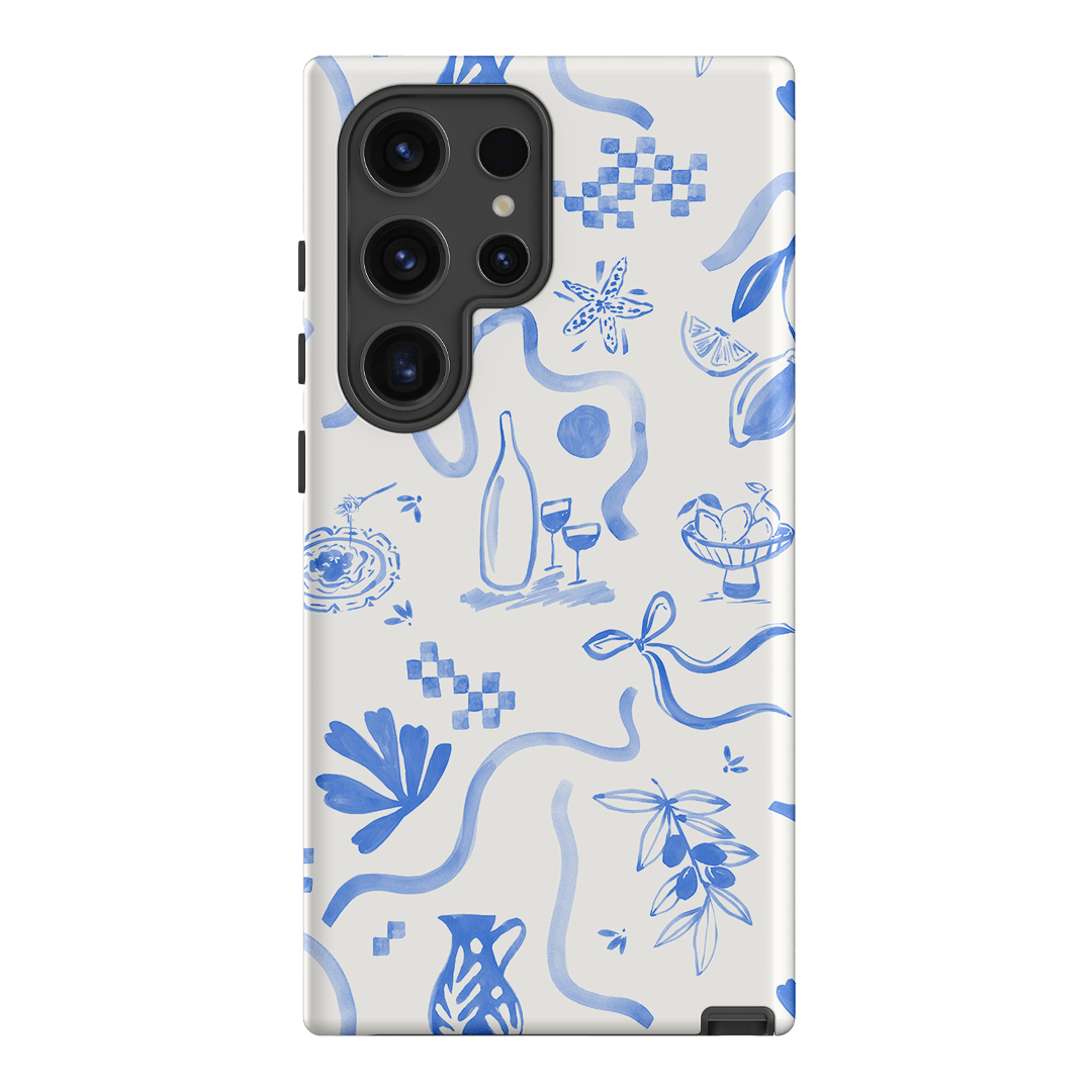 Mediterranean Wave Printed Phone Cases Samsung Galaxy S24 Ultra / Armoured by Charlie Taylor - The Dairy