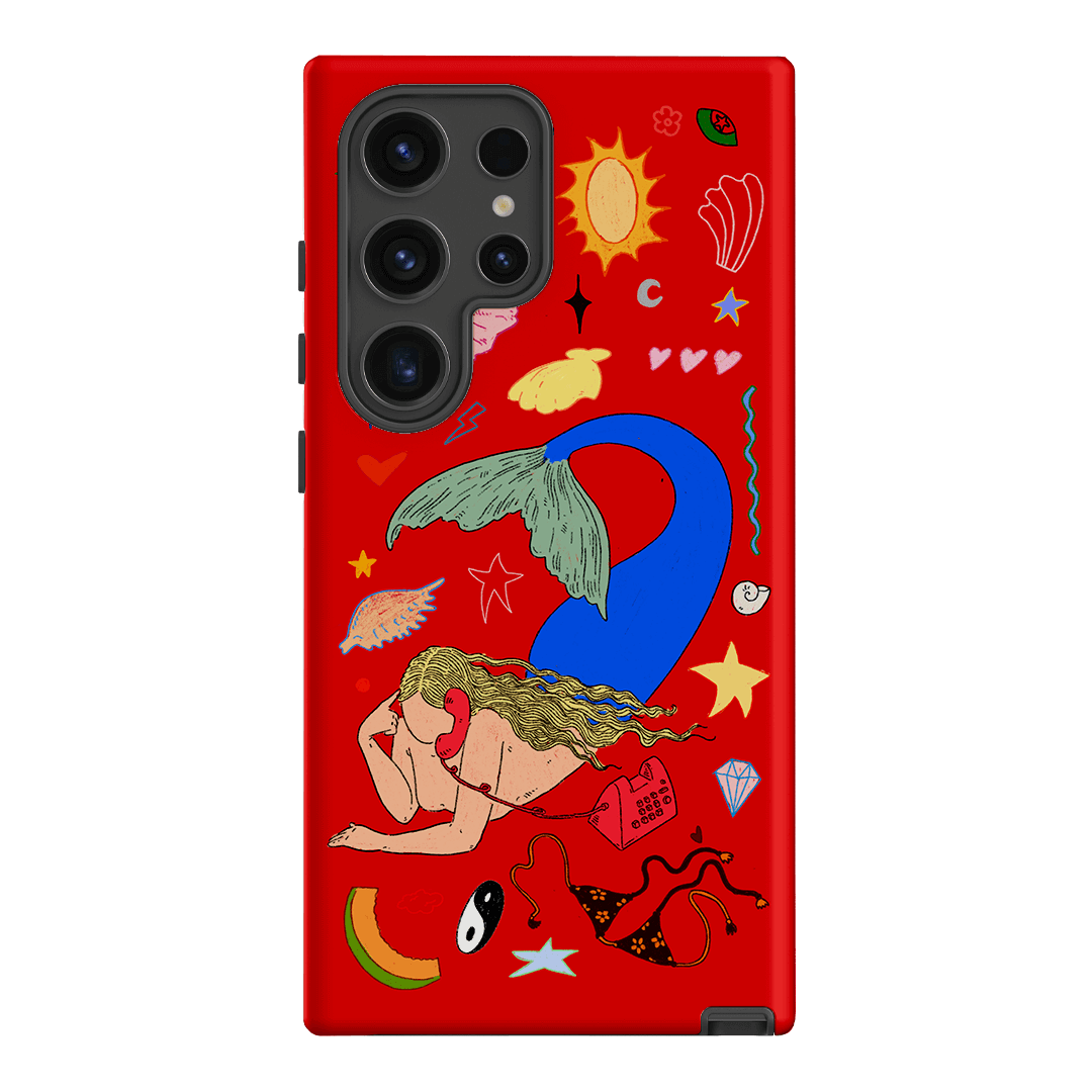 Mermaid Salad Scarlet Printed Phone Cases Samsung Galaxy S24 Ultra / Armoured by Easty Beasty - The Dairy