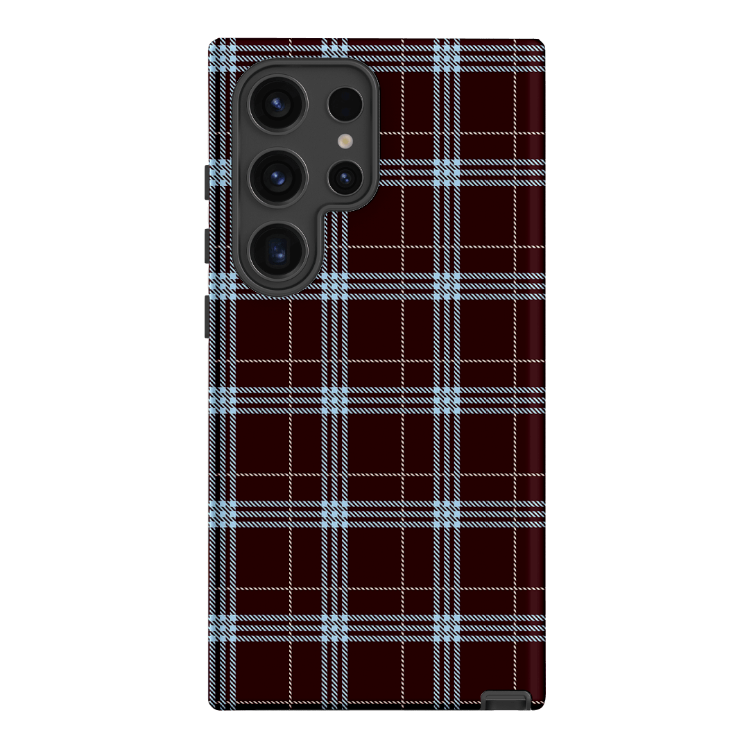Mocha Plaid Printed Phone Cases Samsung Galaxy S24 Ultra / Armoured by The Dairy - The Dairy