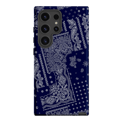Paisley Indigo Printed Phone Cases Samsung Galaxy S24 Ultra / Armoured by The Dairy - The Dairy