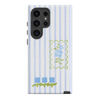 Patchwork Blue Printed Phone Cases Samsung Galaxy S24 Ultra / Armoured by Kayla Carr - The Dairy