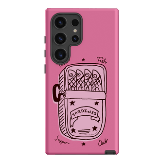 Sardine Social Pink Printed Phone Cases Samsung Galaxy S24 Ultra / Armoured by The Dairy - The Dairy