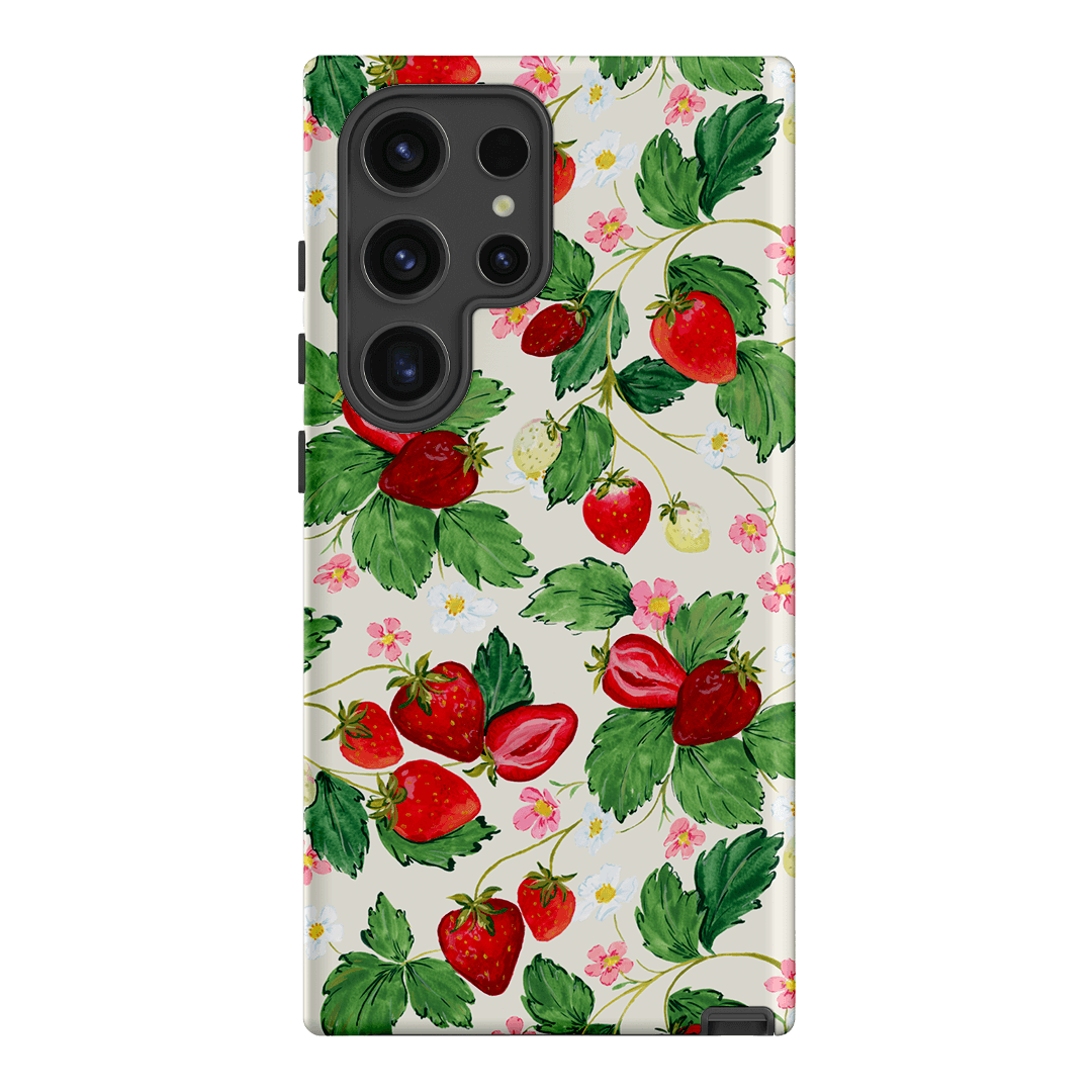 Strawberry Patch Printed Phone Cases Samsung Galaxy S24 Ultra / Armoured by Ellie Mae - The Dairy