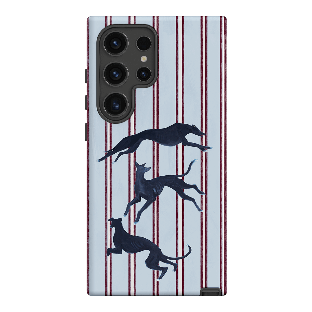 Stripey Hounds Printed Phone Cases Samsung Galaxy S24 Ultra / Armoured by Lisa Hu - The Dairy