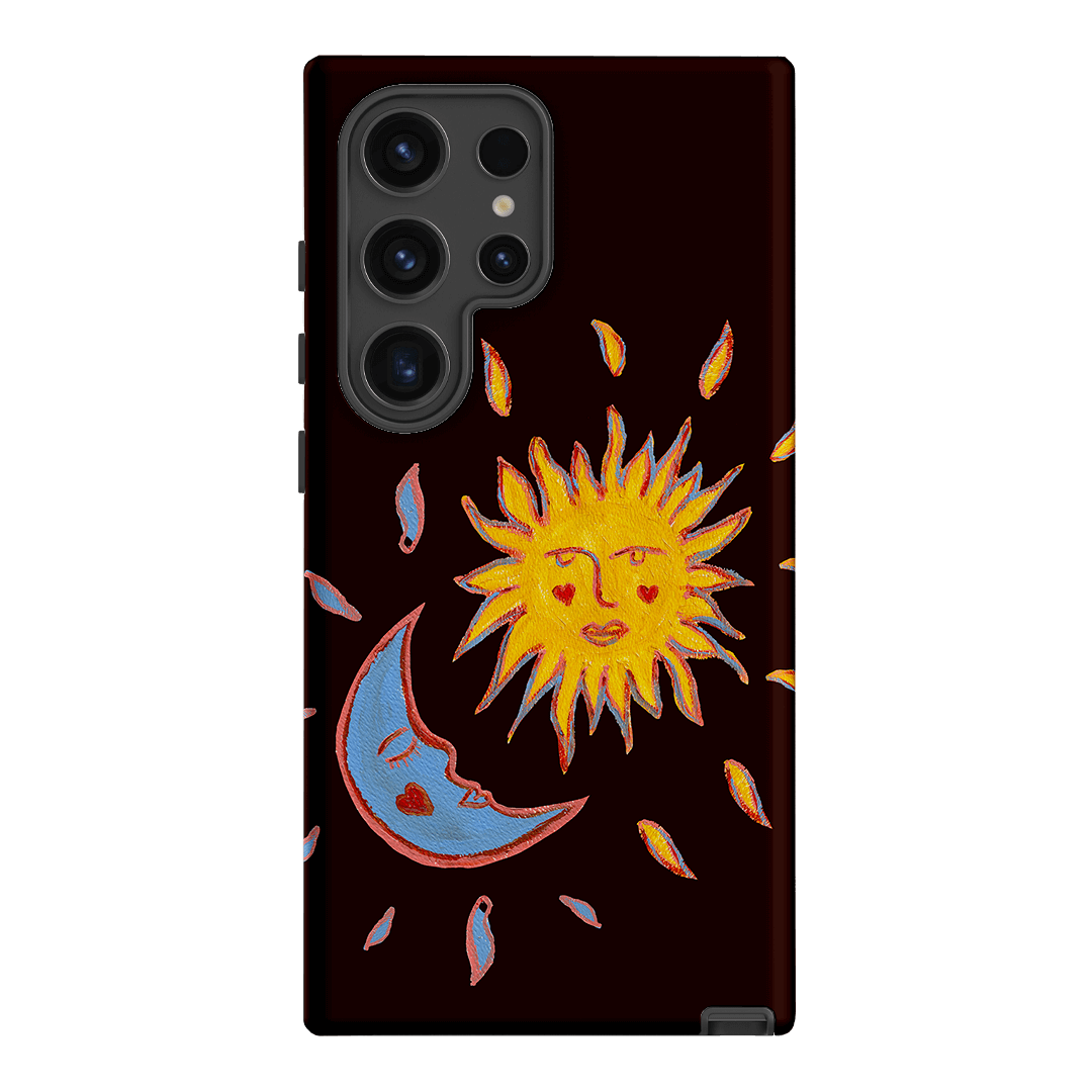 Sun & Moon Plum Printed Phone Cases Samsung Galaxy S24 Ultra / Armoured by BG. Studio - The Dairy