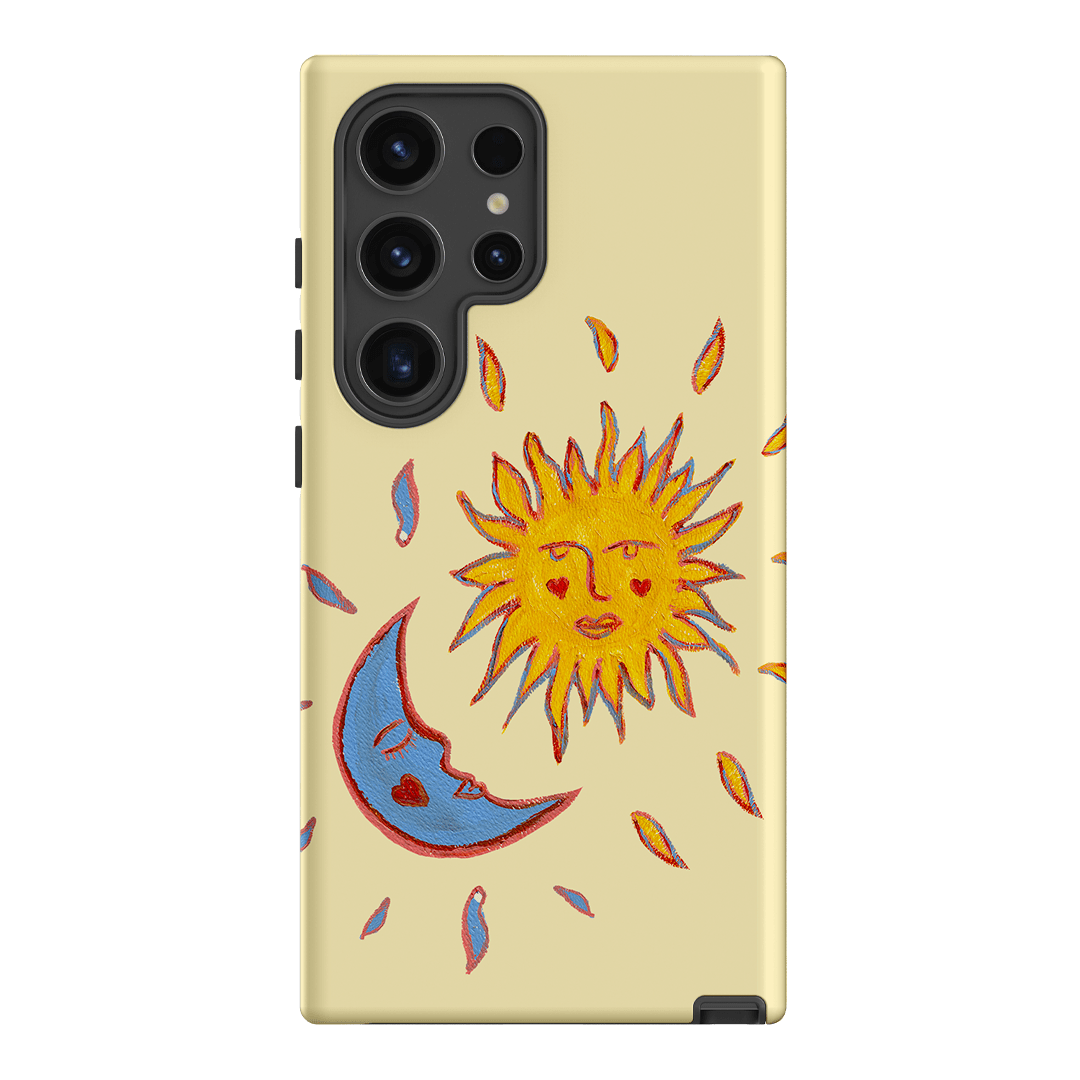 Sun & Moon Yellow Printed Phone Cases Samsung Galaxy S24 Ultra / Armoured by BG. Studio - The Dairy