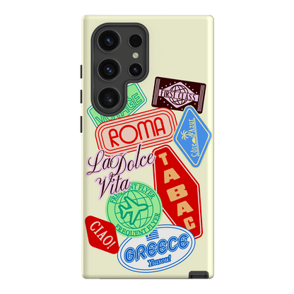 Well Travelled Printed Phone Cases Samsung Galaxy S24 Ultra / Armoured by The Dairy - The Dairy
